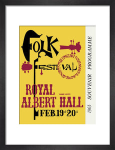 Programme for Folk Festival 1965, 19-20 February 1965 - Royal Albert Hall