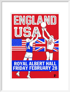 Programme for English Schools Basketball Tournament - England v. USA, 28 February 1969 - Royal Albert Hall