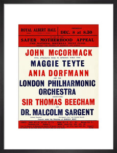 Handbill for a Grand Concert, in aid of the Safer Motherhood Appeal (The National Birthday Trust Fund), 8 December 1932 - Royal Albert Hall