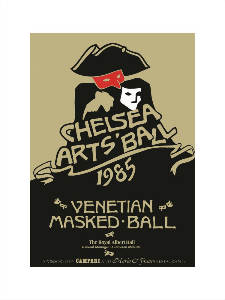 Programme for The Chelsea Arts Club Ball 1985 - Venetian Masked Ball, 11 October 1985 - Royal Albert Hall