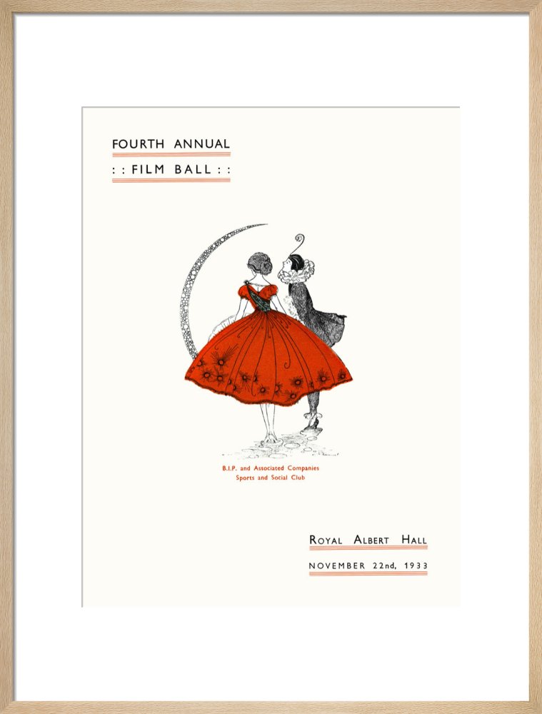 Programme for Fourth Annual Film Ball, 22 November 1933 - Royal Albert Hall