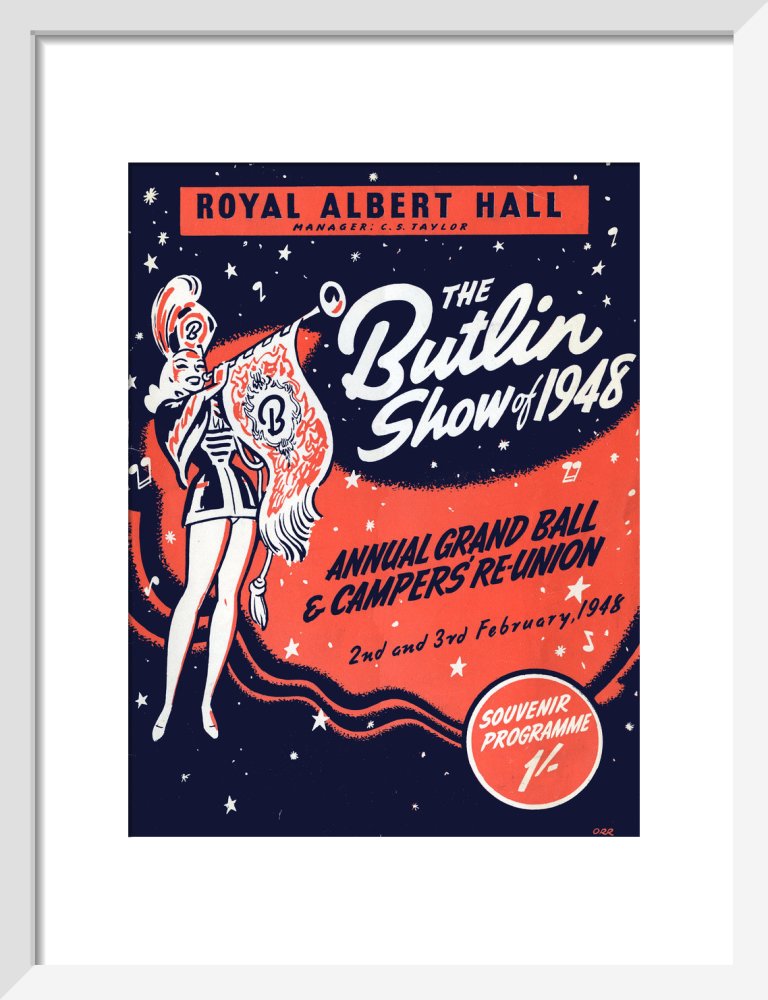 Programme for Butlin's Show of 1948 - Annual Grand Ball and Campers' Re-Union, 2-3 February 1948 - Royal Albert Hall