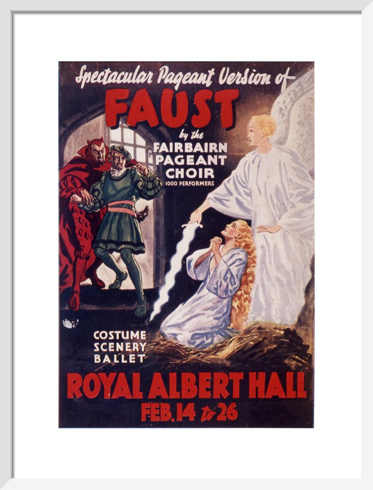 Programme for Gounod's 'Faust', 14-26 February 1938 - Royal Albert Hall