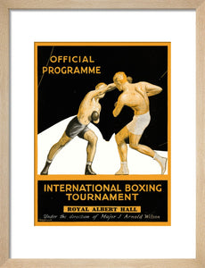 International Boxing Tournament Programme Cover - Royal Albert Hall