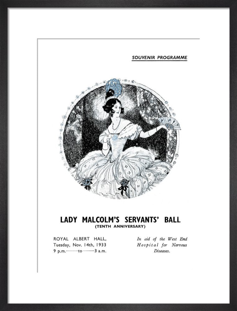 Programme for Lady Malcolm's Servants' Ball (Tenth Anniversary), 14 November 1933 - Royal Albert Hall