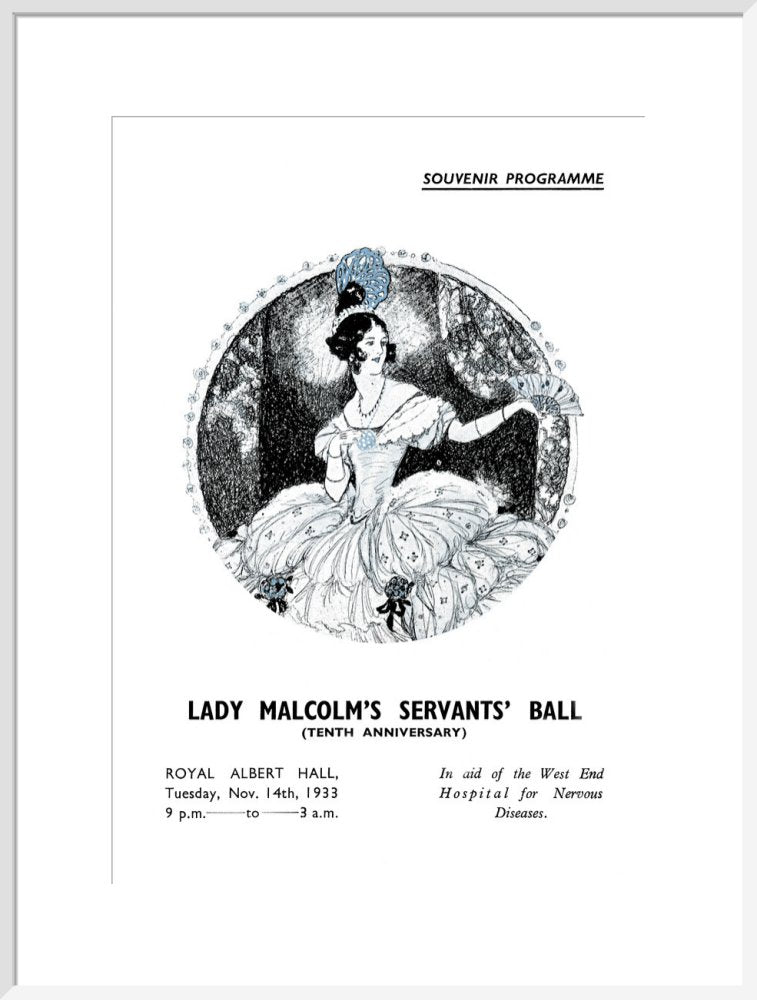 Programme for Lady Malcolm's Servants' Ball (Tenth Anniversary), 14 November 1933 - Royal Albert Hall