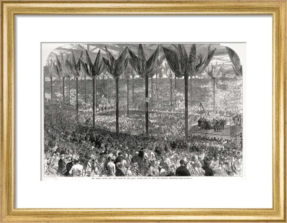 Queen Victoria laying the Hall's Foundation Stone - Royal Albert Hall