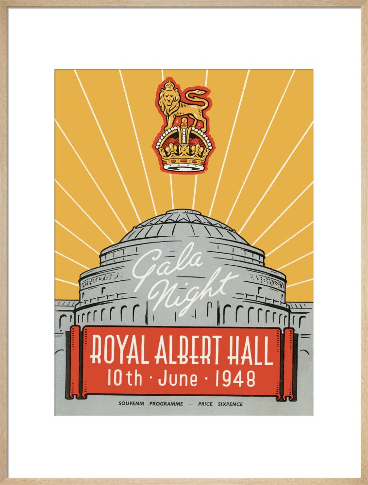 Programme for War Office Staff Gala Night, 10 June 1948 - Royal Albert Hall