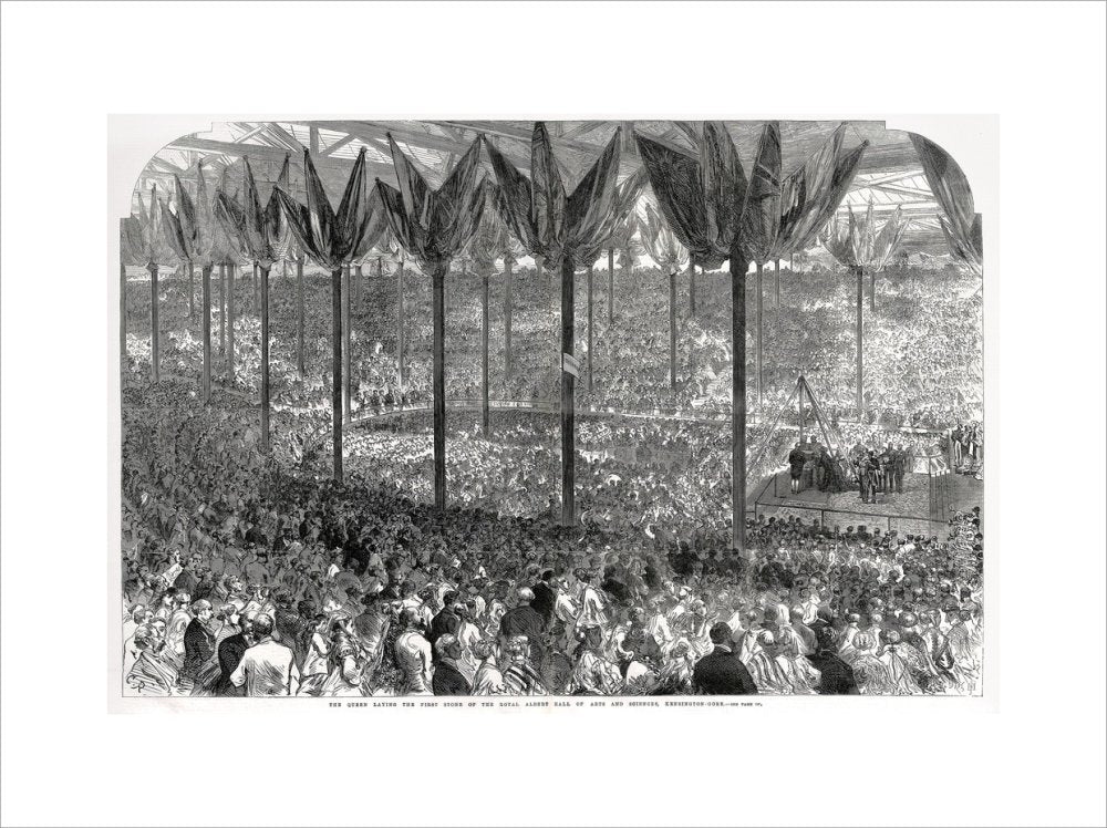 Queen Victoria laying the Hall's Foundation Stone - Royal Albert Hall