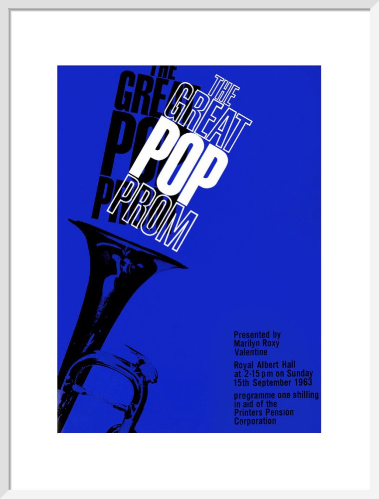 Programme for The Great Pop Prom in aid of The Printers Pension Corporation, 15 September 1963 - Royal Albert Hall