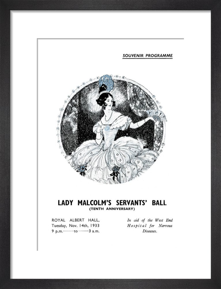 Programme for Lady Malcolm's Servants' Ball (Tenth Anniversary), 14 November 1933 - Royal Albert Hall