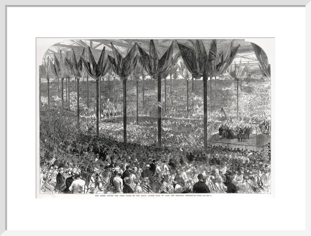 Queen Victoria laying the Hall's Foundation Stone - Royal Albert Hall