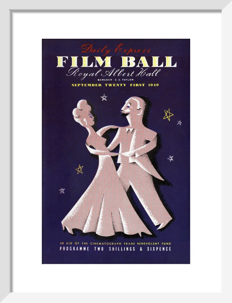 Programme for The Daily Express Film Ball, in aid of The Cinematograph Trade Benevolent Fund, 21 September 1949 - Royal Albert Hall