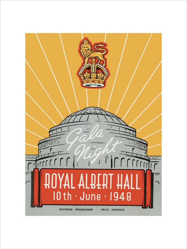 Programme for War Office Staff Gala Night, 10 June 1948 - Royal Albert Hall