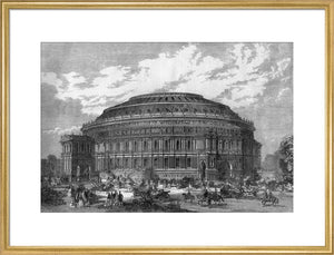 Construction illustration of the Royal Albert Hall in black and white. - Royal Albert Hall