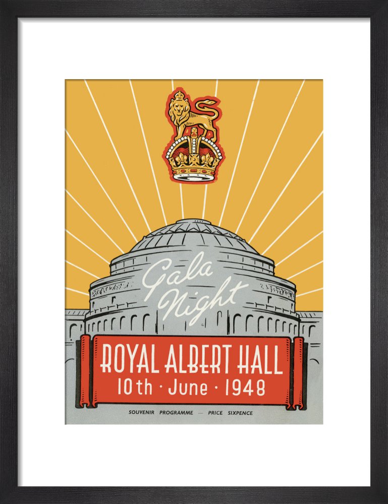 Programme for War Office Staff Gala Night, 10 June 1948 - Royal Albert Hall