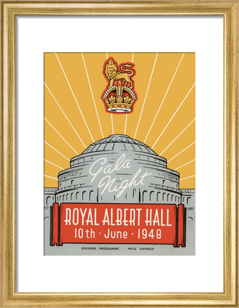 Programme for War Office Staff Gala Night, 10 June 1948 - Royal Albert Hall