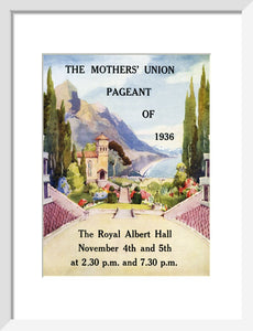 Programme for Mothers' Union Pageant of 1936, 4-5 November 1936 - Royal Albert Hall