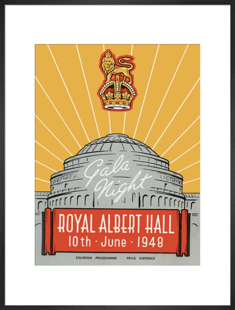 Programme for War Office Staff Gala Night, 10 June 1948 - Royal Albert Hall