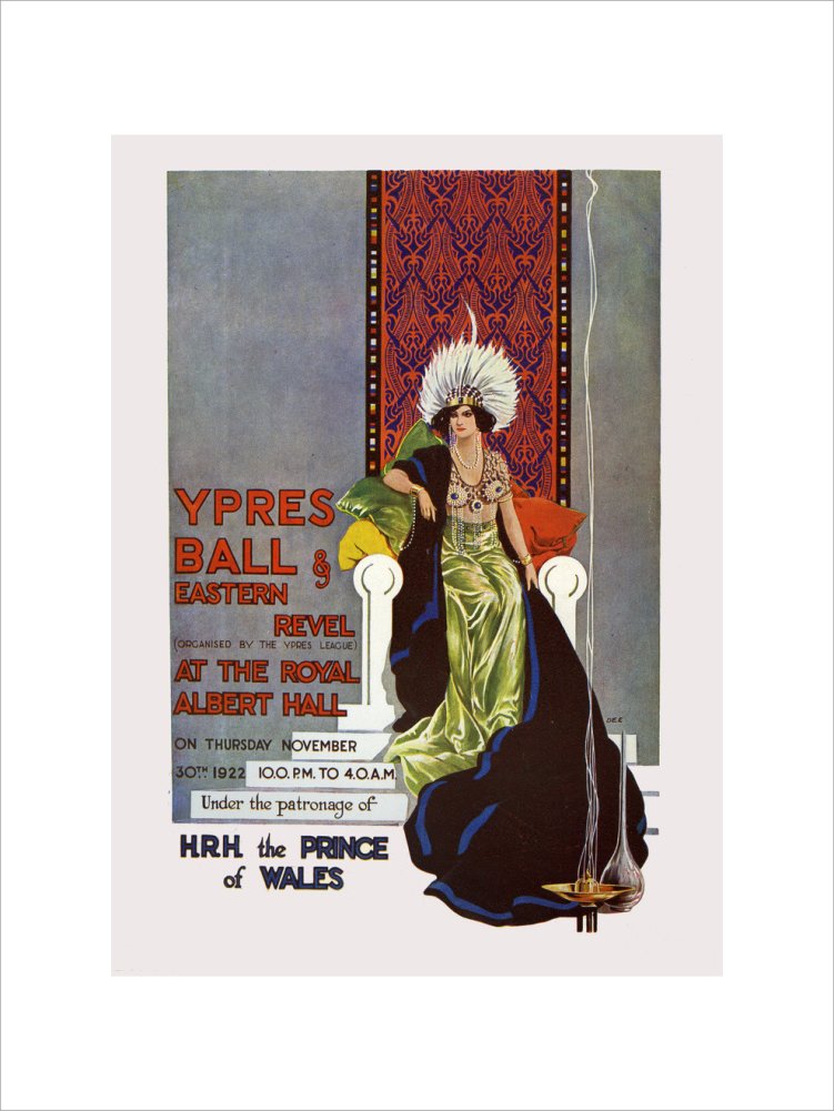 Programme from The Ypres Ball and Eastern Revel, in aid of The Funds of the Ypres League and British Legion, 30 November 1922 - Royal Albert Hall