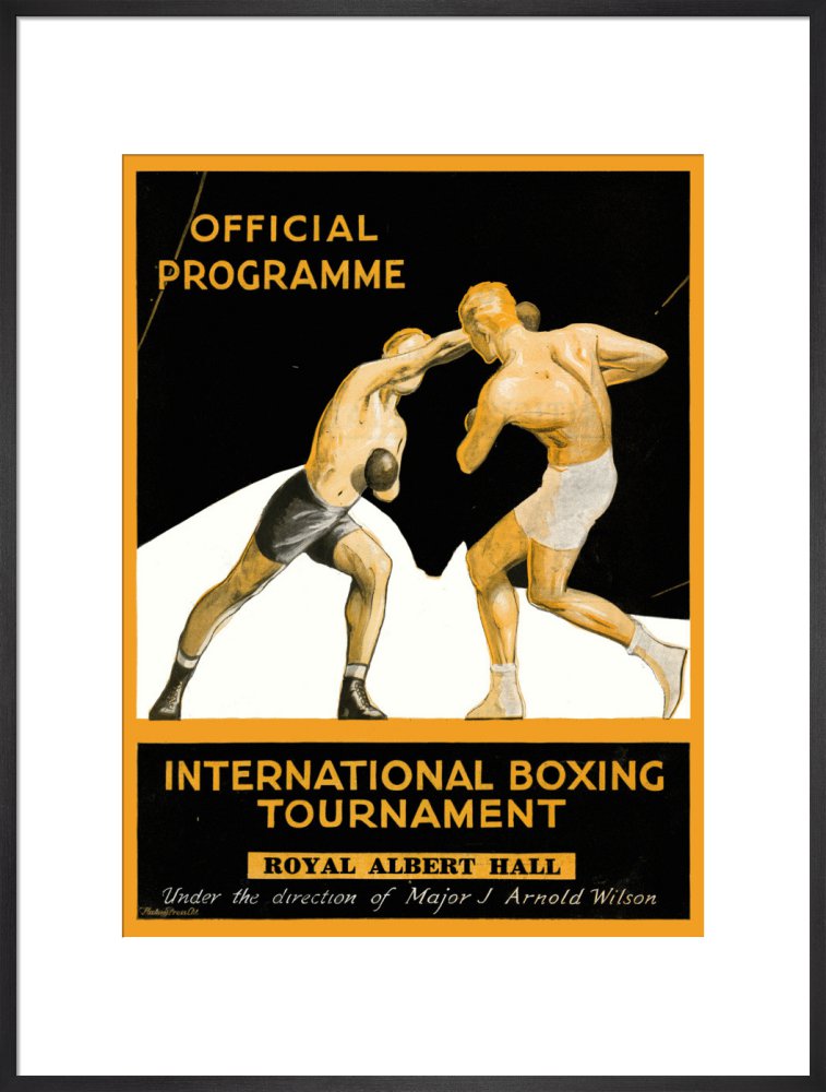 International Boxing Tournament Programme Cover - Royal Albert Hall