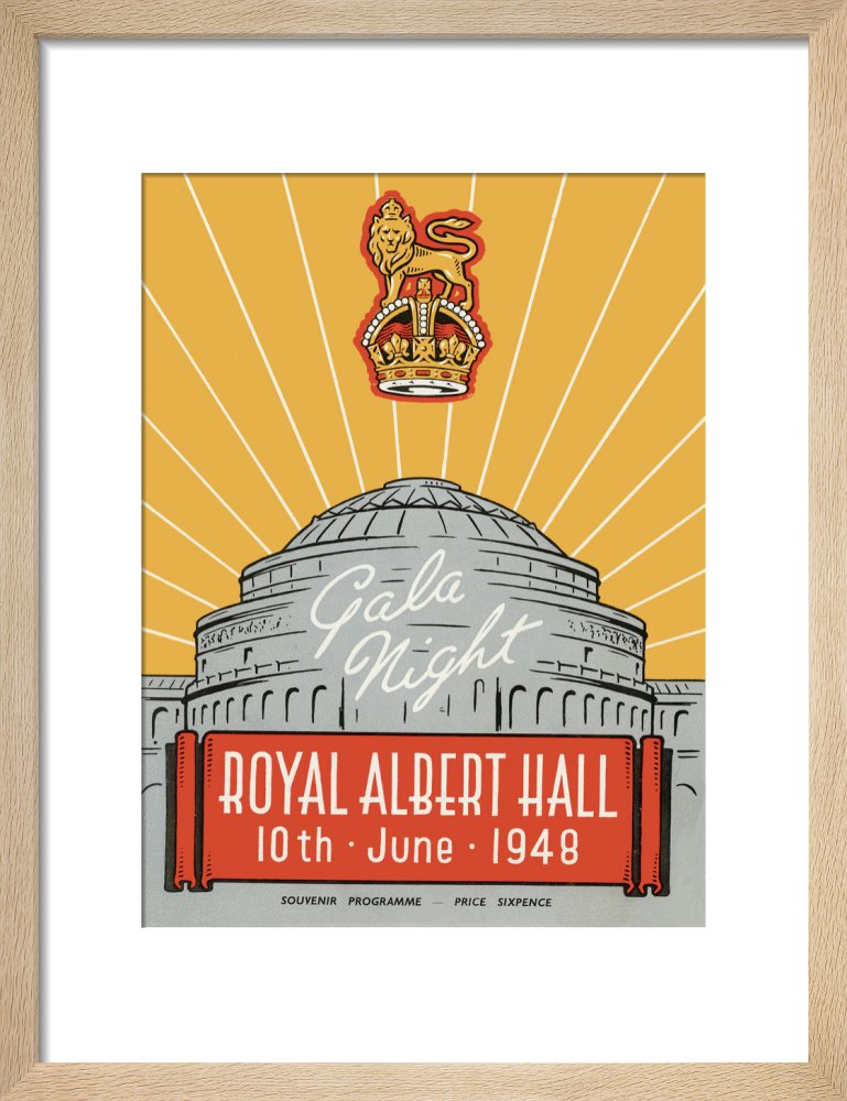 Programme for War Office Staff Gala Night, 10 June 1948 - Royal Albert Hall