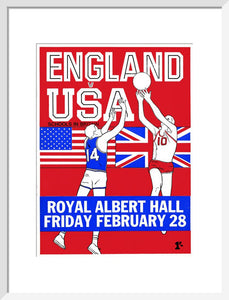 Programme for English Schools Basketball Tournament - England v. USA, 28 February 1969 - Royal Albert Hall