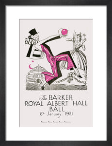 The Barker Royal Albert Hall Ball Art Print