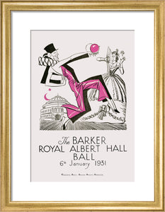 The Barker Royal Albert Hall Ball Art Print