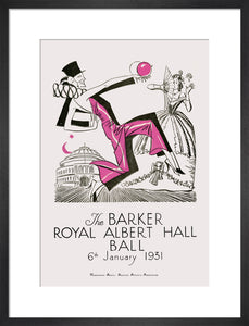 The Barker Royal Albert Hall Ball Art Print