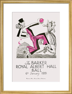 The Barker Royal Albert Hall Ball Art Print