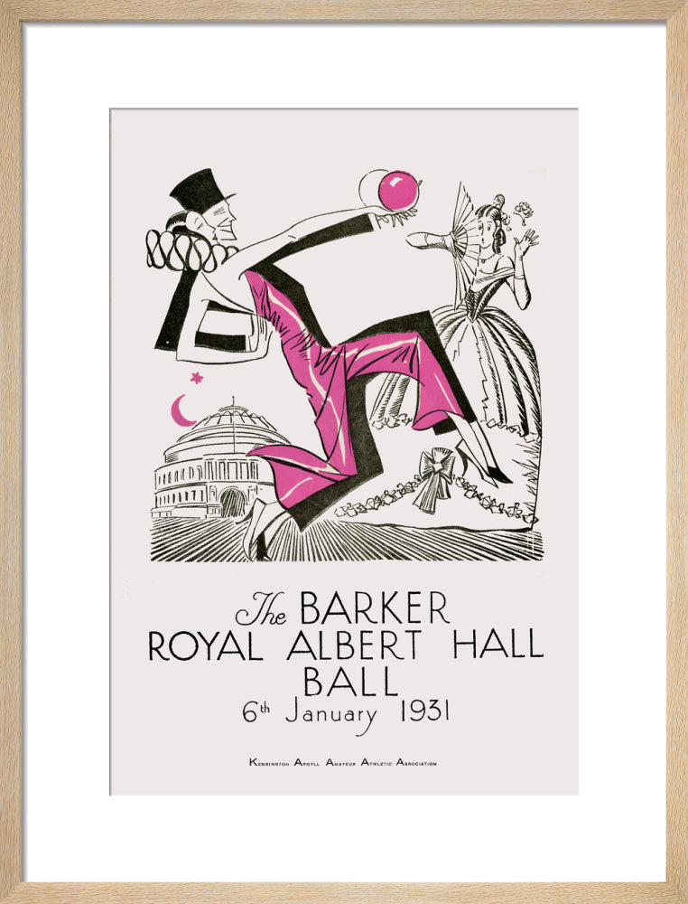 The Barker Royal Albert Hall Ball Art Print