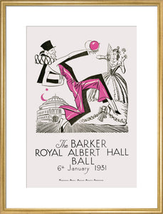 The Barker Royal Albert Hall Ball Art Print