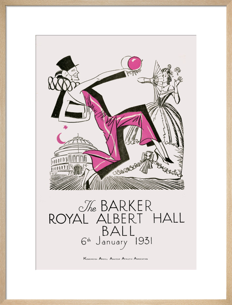 The Barker Royal Albert Hall Ball Art Print