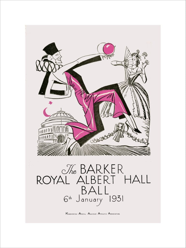 The Barker Royal Albert Hall Ball Art Print