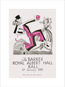 The Barker Royal Albert Hall Ball Art Print