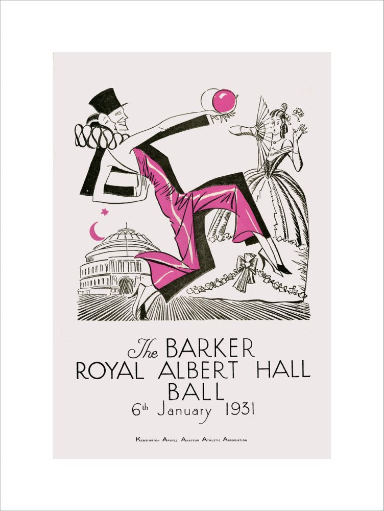 The Barker Royal Albert Hall Ball Art Print
