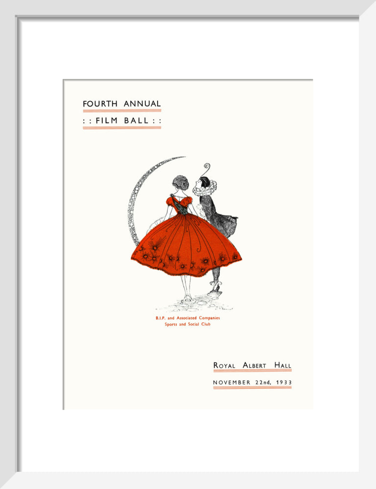 Fourth Annual Film Ball Art Print