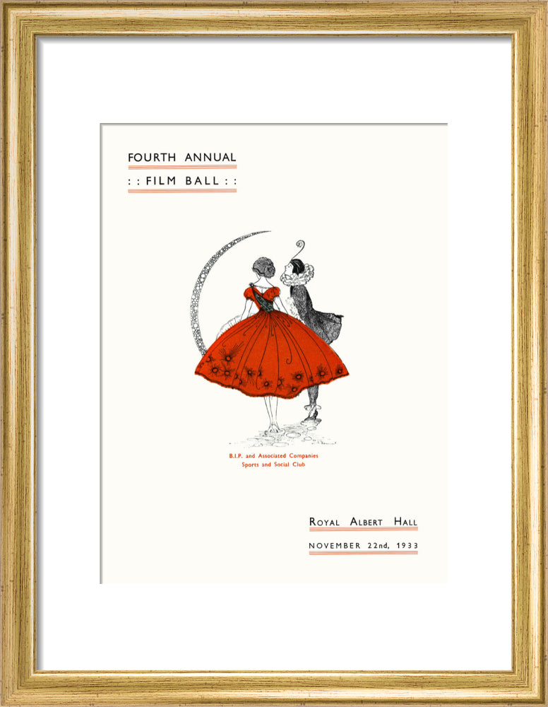 Fourth Annual Film Ball Art Print