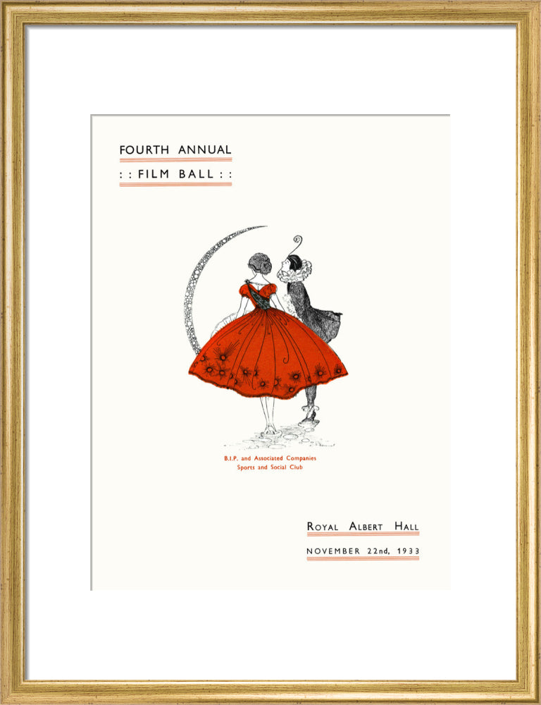Fourth Annual Film Ball Art Print