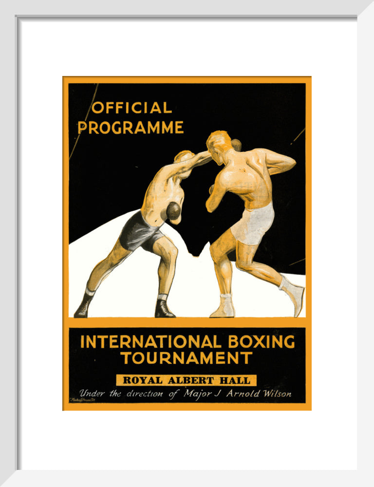 International Boxing Tournament Programme Art Print