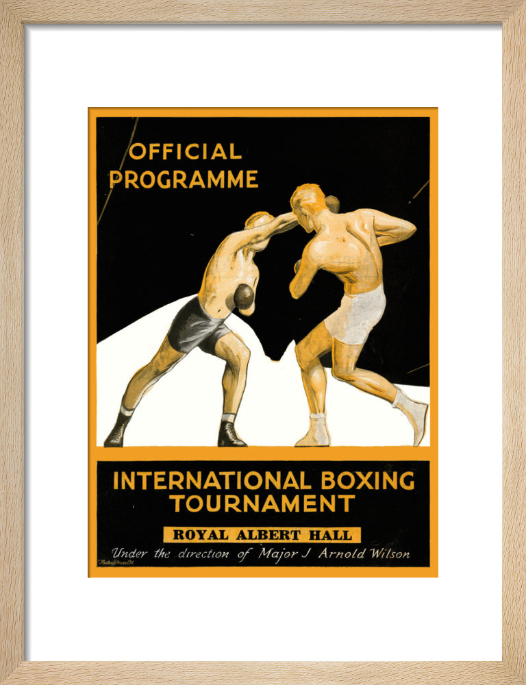 International Boxing Tournament Programme Art Print