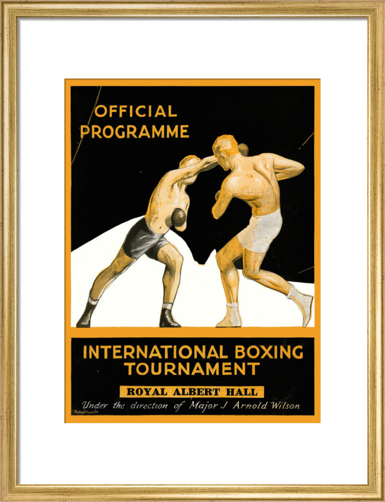 International Boxing Tournament Programme Art Print