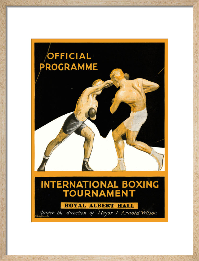 International Boxing Tournament Programme Art Print