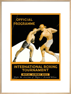 International Boxing Tournament Programme Art Print