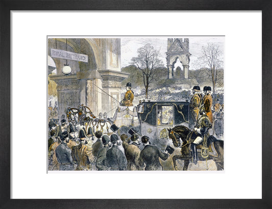 Illustration of the Official State Opening of the Royal Albert Hall Art Print