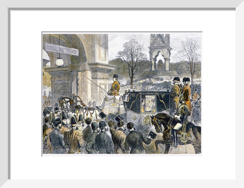 Illustration of the Official State Opening of the Royal Albert Hall Art Print