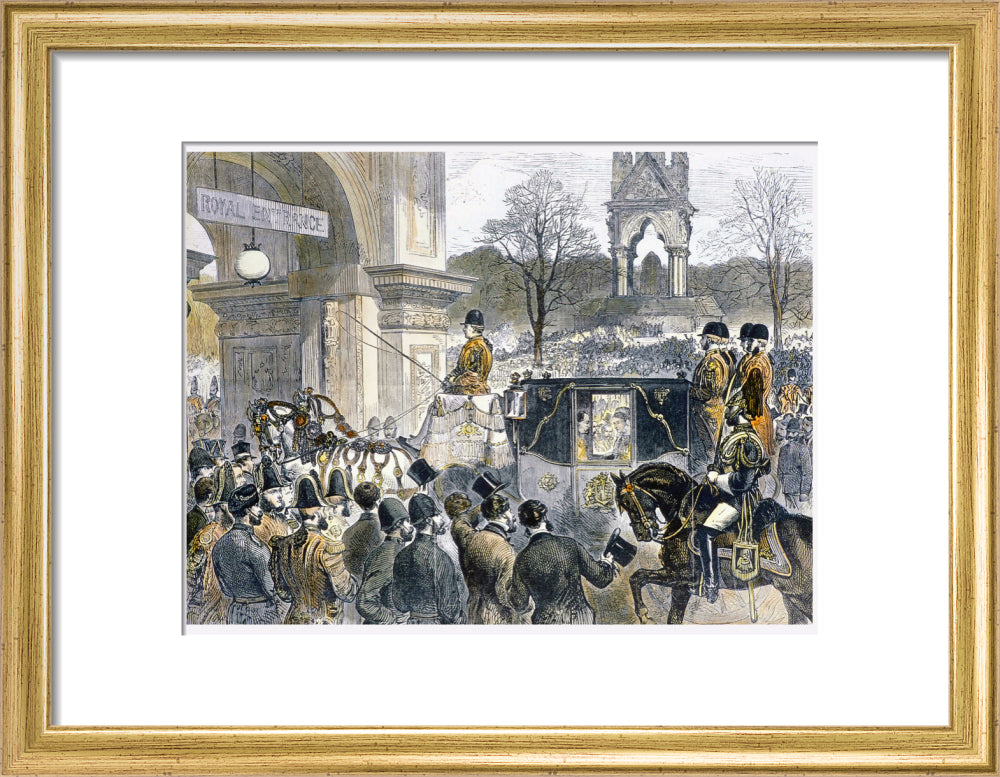 Illustration of the Official State Opening of the Royal Albert Hall Art Print