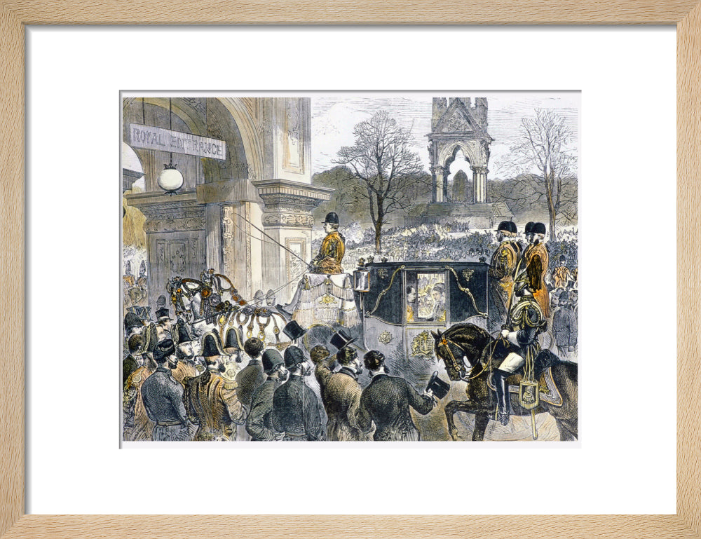 Illustration of the Official State Opening of the Royal Albert Hall Art Print