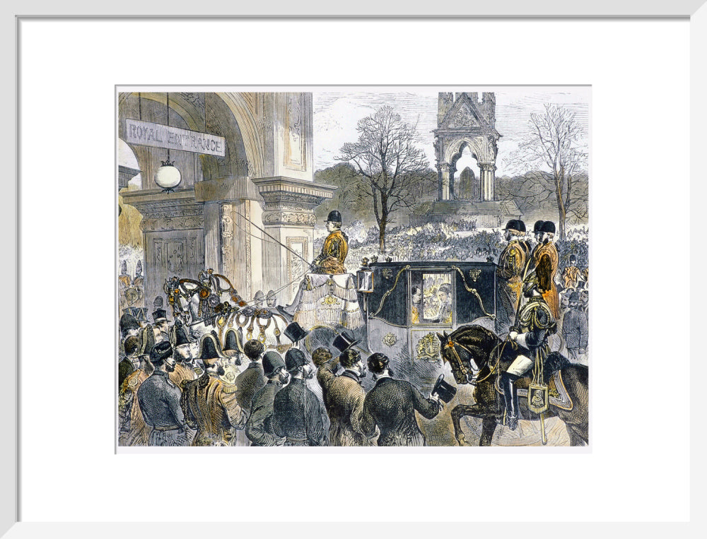 Illustration of the Official State Opening of the Royal Albert Hall Art Print